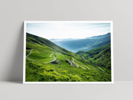 Col du Portet | Greens - Art Print - Daniel Hughes Sale