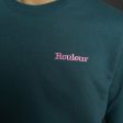 Rouleur Logo - Embroidered Organic Sweatshirt - Unisex - Green Discount