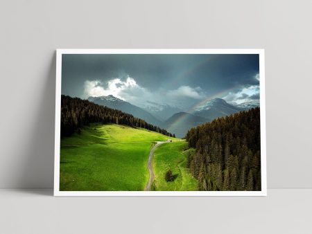 Col du Pret | Double rainbow - Art Print - Daniel Hughes Supply