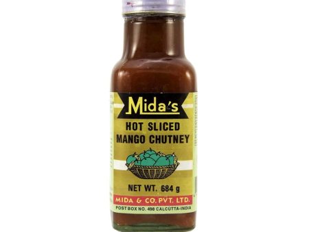 Hot Sliced Mango Chutney-Midas 12x684g Online now