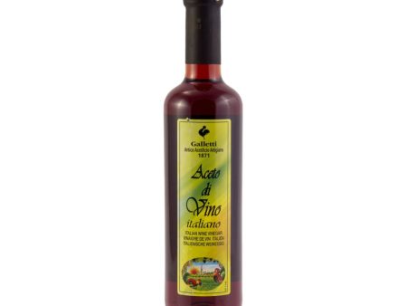 Red Wine Vinegar -Galletti 12x500ml Supply