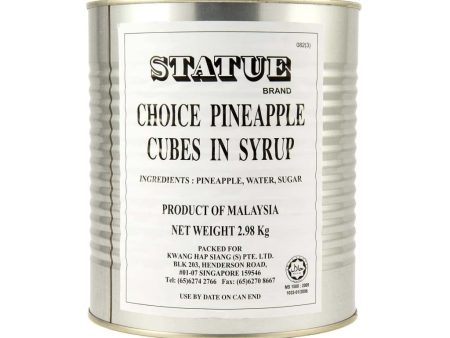 Pineapple Cubes in Syrup Statue (6x3kg) Sale