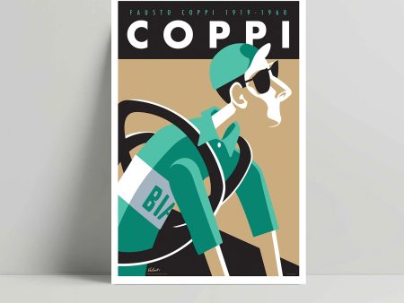 Fausto Coppi- Cycling Art print - Michael Valenti Fashion