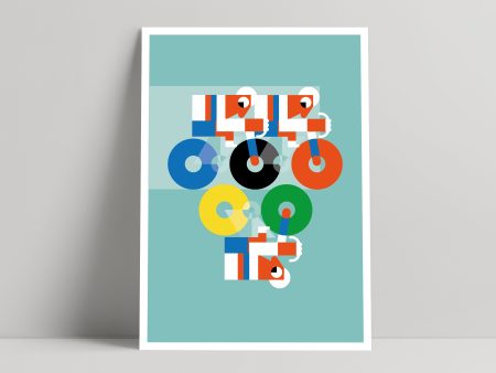 Olympic Team Pursuit - Art print - Mick Marston For Discount