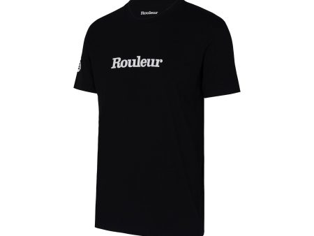 Rouleur Logo Organic Unisex T-Shirt - Black White Fashion