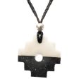 Peruvian Chakana Necklace - Black & White Stone Online Sale