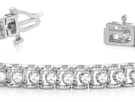 Bracelet In Line Prong Set For Cheap