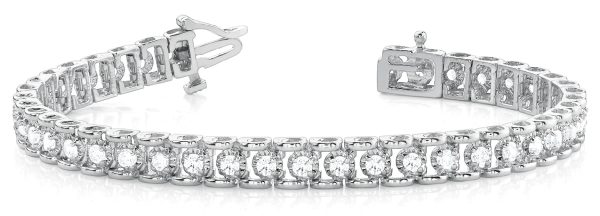 Bracelet In Line Prong Set For Cheap