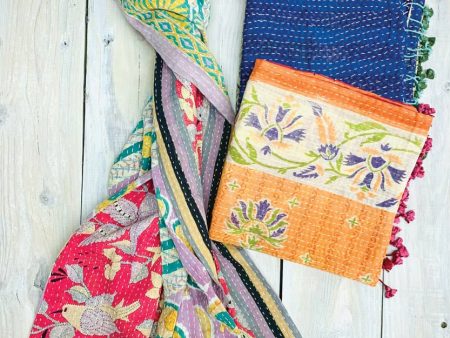 Cotton Kantha Scarves Online Sale