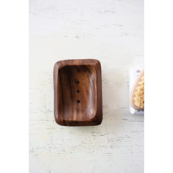 Acacia Wood Soap Dish For Sale