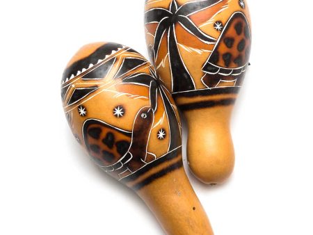 Peruvian Carved Gourd Rattle Supply