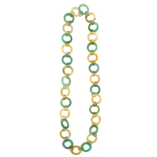 Anju Omala Verdant Necklace - Small Open Rings on Sale