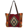 Dark Earth & Arrows Wool Tote For Discount