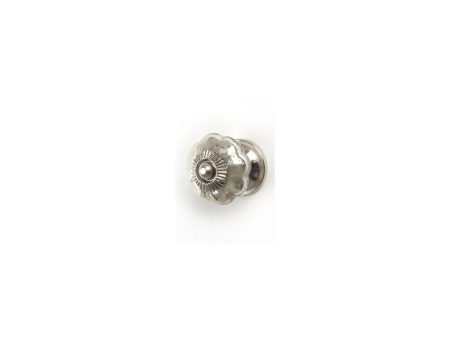 Glass Antique Silver Knob Online now