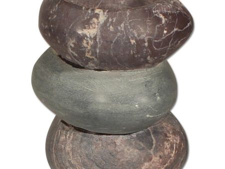 Stacked Stone Tea Light Holder Online Hot Sale