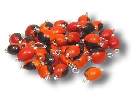 Huayruro Beads w Metal Loops Online Hot Sale