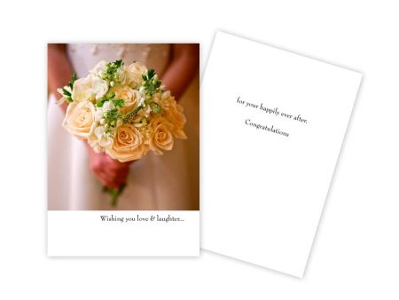 Bouquet Wedding Card For Discount