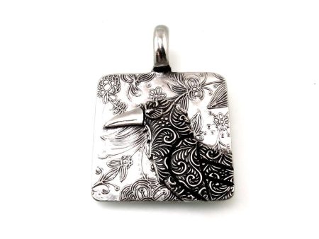 Sterling Silver Raven Totem Pendant Supply