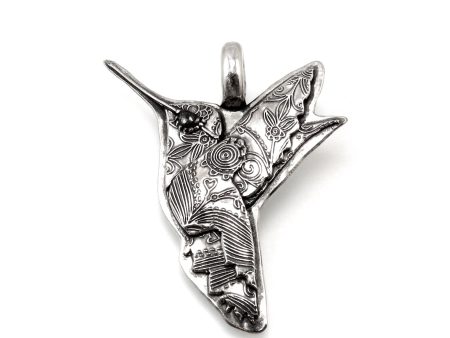 Sterling Silver Hummingbird Totem Pendant For Discount