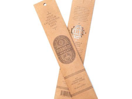 Artisan Palo Santo and California White Sage Incense Sticks - 11 in For Sale