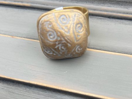 Gold Clay Ring on Sale