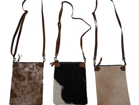 Goat Fur & Leather Cross-body Bag w  Adjustable Strap Supply