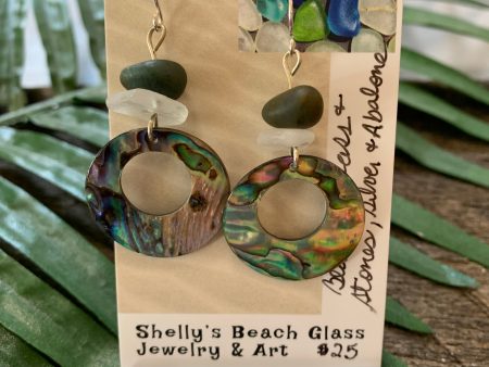 Abalone Hoop Earrings Online Sale