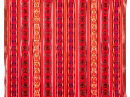 Peruvian Woven Throw Red Online Hot Sale