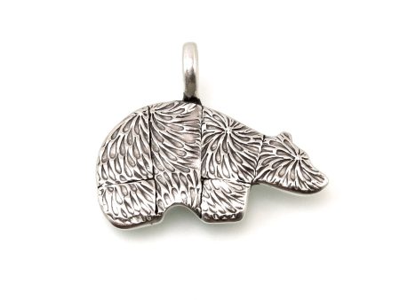 Sterling Silver Bear Totem Pendant Discount