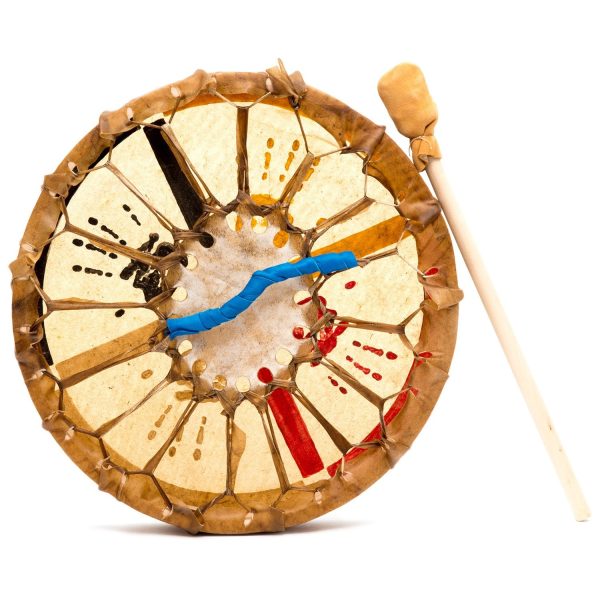 Medicine Wheel Healing-Hands Buffalo Hide Hand Drum Cheap