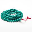 Tibetan Faux Turquoise Prayer Bead Mala - 108 Beads Online now