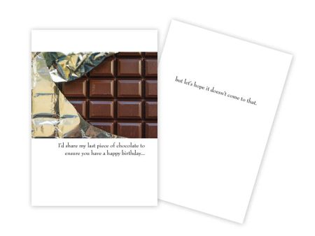 Chocolate Bar Funny Birthday Card Hot on Sale