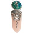 Peruvian Silver, Chrysocolla and Rose Quartz Necklace - Four Sacred Totems For Cheap