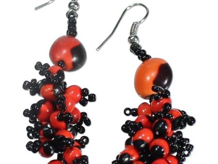 Shipibo Amazon Seed Bead Earrings Cheap