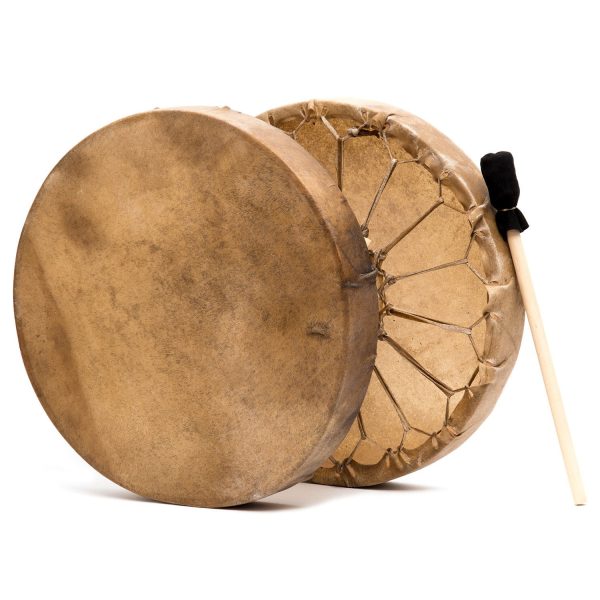 Native American Style Elk Hide Frame Hand Drum Discount