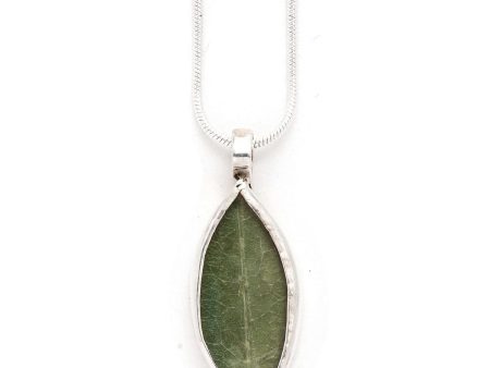 Peruvian Silver Coca Leaf Necklace Fashion