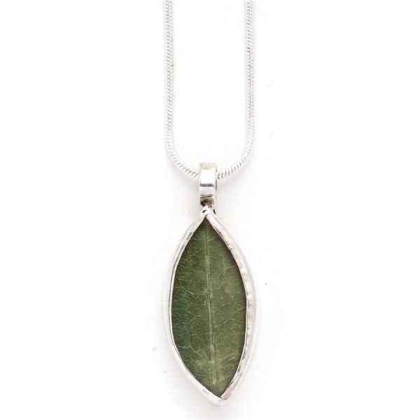 Peruvian Silver Coca Leaf Necklace Fashion