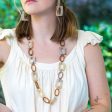 Anju Omala Natural Beige Necklace - Rectangles Ovals Online Hot Sale