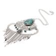 Alpaca Silver & Peruvian Turquoise Necklace Hot on Sale