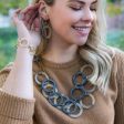 Anju Omala Silver Fog Necklace - Large Rings Hot on Sale