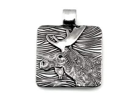 Sterling Silver Bull Moose Totem Pendant Sale