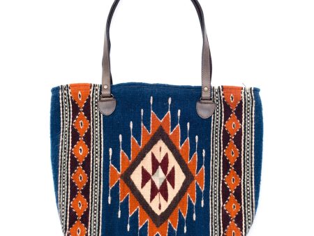 Tribal Diamond Wool Tote For Discount