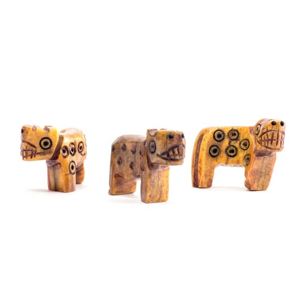 Carved Bone Jaguar Amulet on Sale