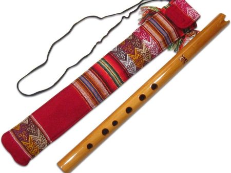 Quena Flute - Wood w cover Fashion