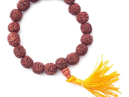 Nepali Rudraksha Bead Wrist Mala - Stretchy Online Sale