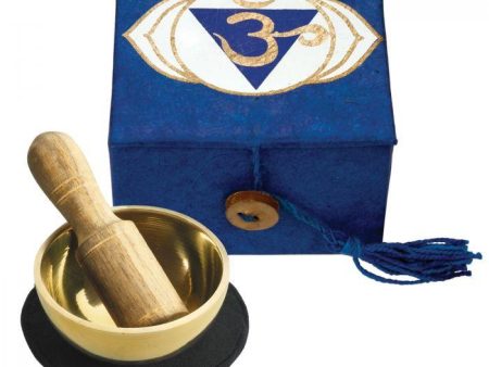 Third Eye Chakra Mini Meditation Bowl in Gift Box Supply