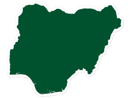 Map of Nigeria Sticker Sale