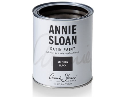 Annie Sloan Satin Paint Athenian Black - 750 ml Hot on Sale