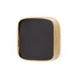 Gold and Black Square Iron and Resin Knob Discount