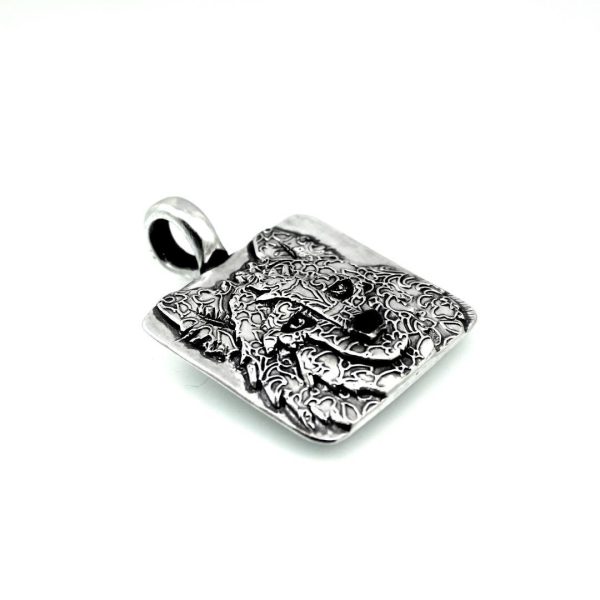 Sterling Silver Wolf Totem Pendant Hot on Sale